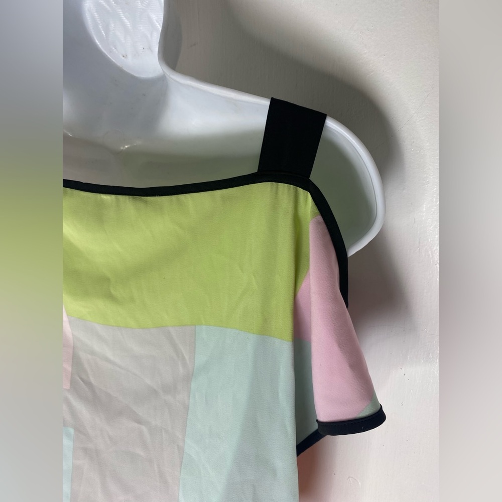 Armani Exchange Asymmetrical Colorblock Dress - Picture 4 of 7